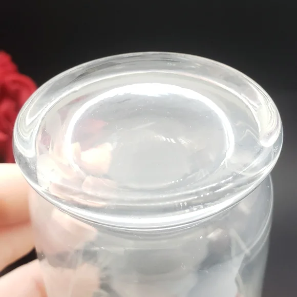 2 Vintage Etched Leaf & Flower Crystal Drinking Glasses - Picture 2 of 16